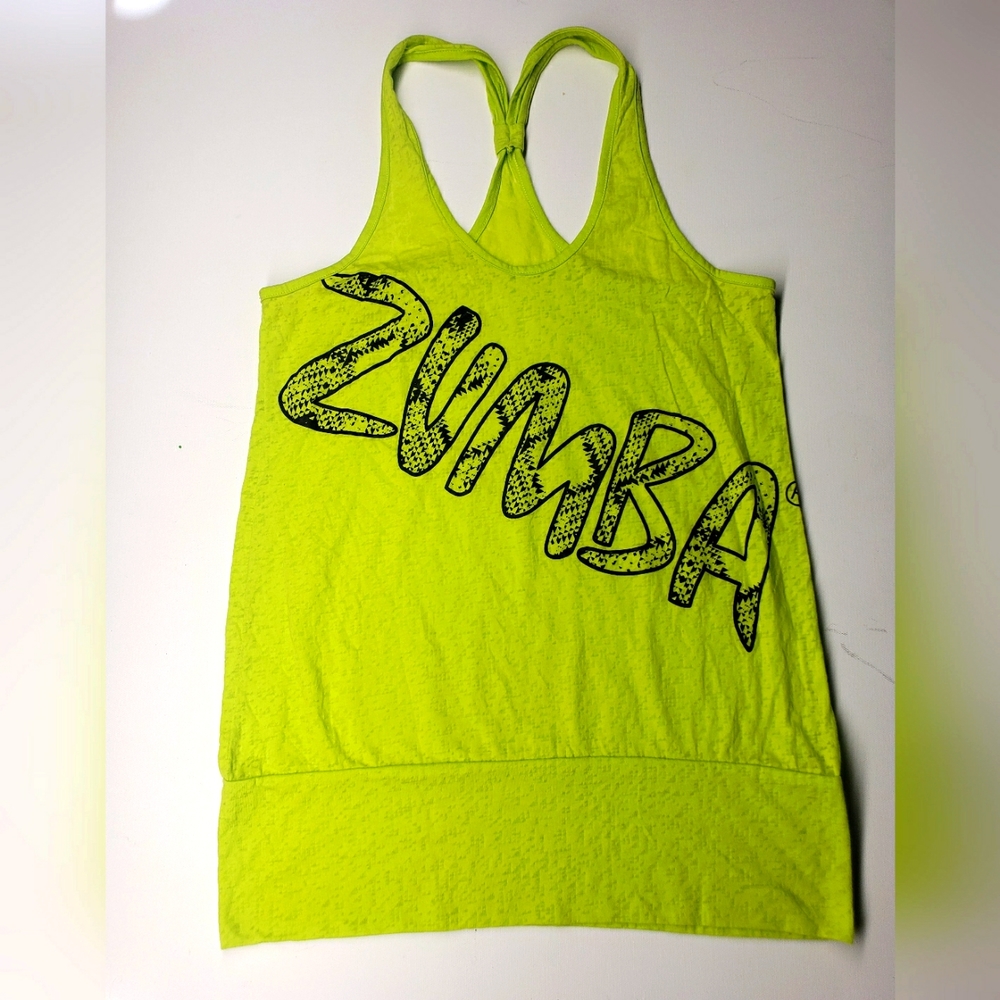 Zumba tank green small